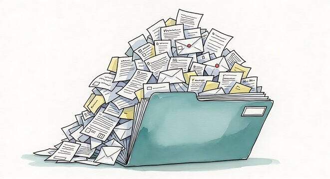 Overwhelmed by Documents, Cluttered Files.