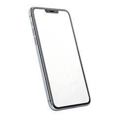 Sleek modern smartphone displayed front facing with clean design and sharp edges