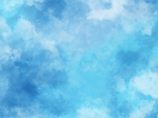 Blue watercolor texture background, soft pastel gradient, seamless artistic paper effect

