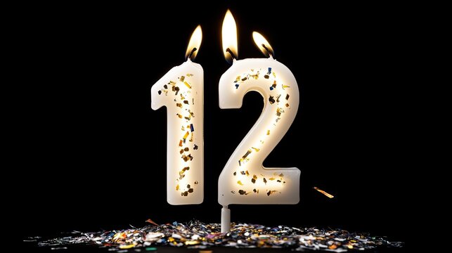 Twelve Number Candles Birthday Party