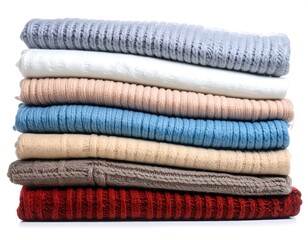 Stack of folded sweaters