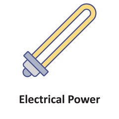 Electric energy Vector icon which can easily modify or edit