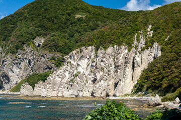 秋の仏ヶ浦の風景　青森県佐井村
