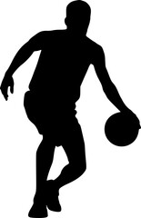 Man playing basketball