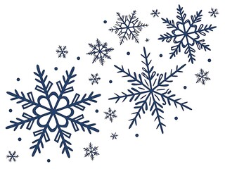 Vector snowflakes, winter, new year, christmas