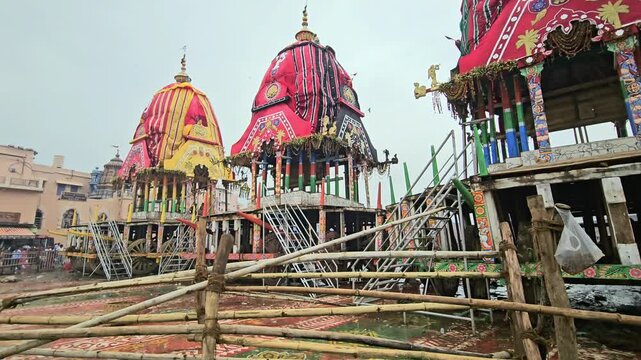 Ratha Yatra, Chariots of Lord Jagannath, Balabhadra and Subhadra