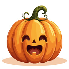 halloween pumpkin isolated on white background