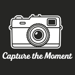 Capture the Moment Camera T-Shirt – Photography Quote Vector Design
