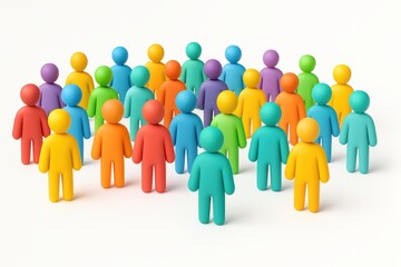 Colorful Human Figures Together in Group Representation for Diversity and Community Concepts