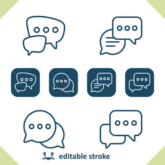 Chat Bubbles - Speech Bubbles - Chat Icons