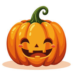 halloween pumpkin isolated on white background