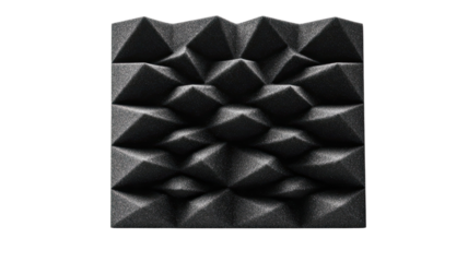 black and white geometric pattern on white background