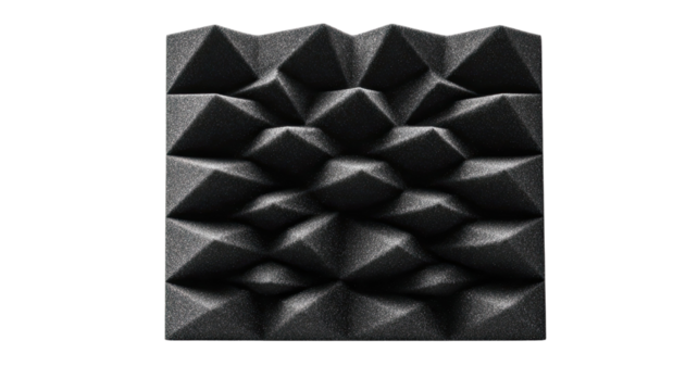 black and white geometric pattern on white background