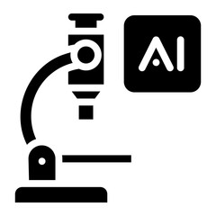 ai microscope icon