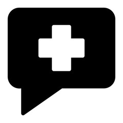 Obraz premium medical bubble icon