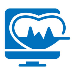 heart monitoring ai icon