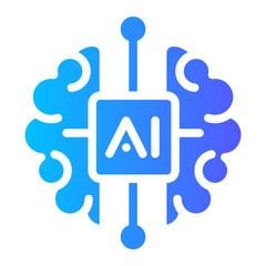 artificial intelligence brain icon
