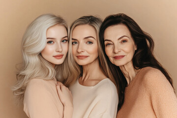 Beauty Portraits of Three Women