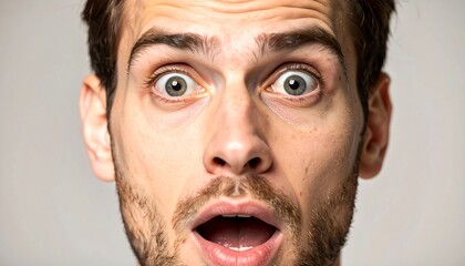 Close-up of a man with a surprised expression (3)