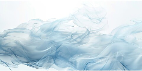 Obraz premium Blue smoke effect on bright background for abstract art, and wall art uses