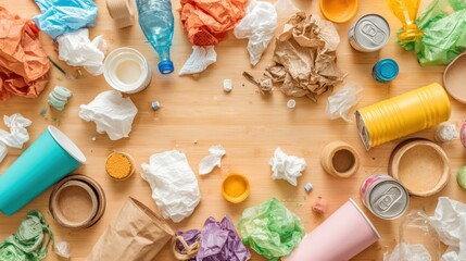 Tranquil Post-Party Clean Up Checklist in Neutral Tones - Organizing Recyclables, Wiping Surfaces, and Storing Decor