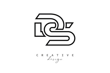 DS Creative Monogram Logo Design-Stock Creative Branding Design Concept