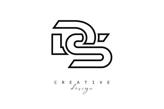 DS Creative Monogram Logo Design-Stock Creative Branding Design Concept