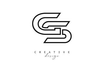 GS Creative Monogram Logo Design-Stock Creative Branding Design Concept
