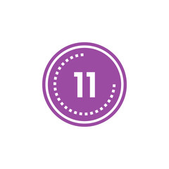Number icon vector illustration. Infographic number icon vector. number icon vector