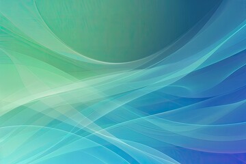 Naklejka premium Abstract, Teal-Blue Waves Background with Space For Text, For presentation or web