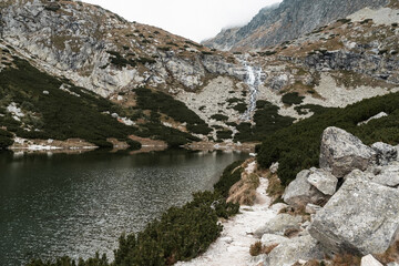 Velick&eacute; Pleso Lake in the High Tatras, Slovakia &ndash; alpine mountain scenery