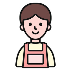 앞치마 남자 아이콘