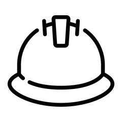 helmet line icon