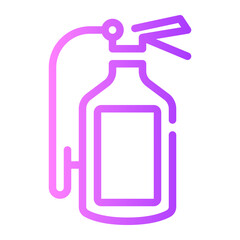 Fototapeta premium fire extinguisher gradient icon