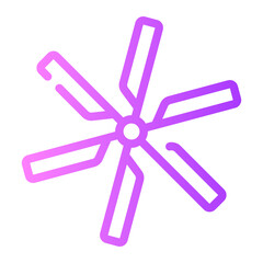 windmill gradient icon