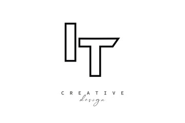 IT Creative Monogram Logo Design-Stock Creative Branding Design Concept