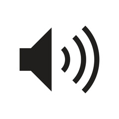 High Volume Speaker Vector Icon - Audio, Sound, and Communication Symbol