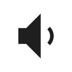 Low Volume Speaker Vector Icon - Audio Control and Sound Adjustment Symbol