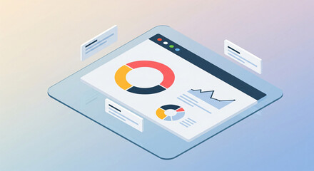 Modern business analytics and data visualization dashboard showcasing charts graphs report and digital tools for strategic growth and professional presentations