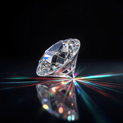 Sparkling Diamond on Black