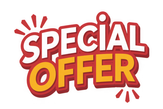 Special offer design promotional sale banner marketing campaign element