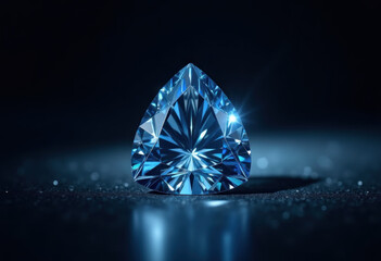 Sparkling Blue Gemstone
