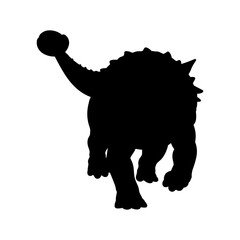 Ankylosaurus Silhouette Vector Illustration © Hikmat Studios