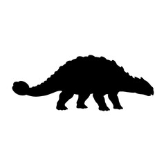 Ankylosaurus Silhouette Vector Illustration © Hikmat Studios