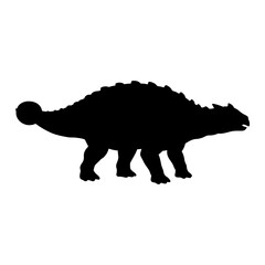 Ankylosaurus Silhouette Vector Illustration © Hikmat Studios