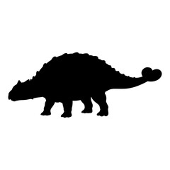 Ankylosaurus Silhouette Vector Illustration © Hikmat Studios