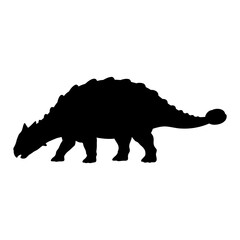 Ankylosaurus Silhouette Vector Illustration © Hikmat Studios