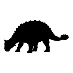 Ankylosaurus Silhouette Vector Illustration © Hikmat Studios