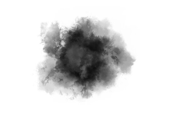 Png black ink splash isolated on transparent background stock royalty free png