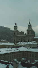 Salzburg Cathedral in winter time